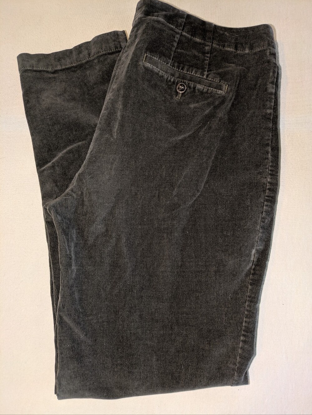 J Jill Corduroy Wide-Rib Pants in Dark Gray 12
